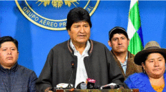 玻利维亚总统莫拉莱斯宣布辞职