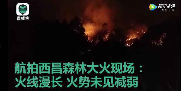 四川凉山州发生森林大火