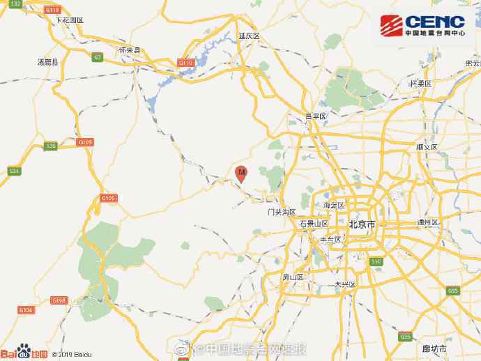 北京门头沟区地震