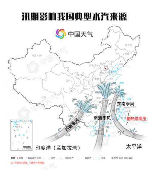 近六分之一国土雨量超200毫米！这么多的雨都是哪来的？