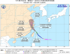 黑格比强热带风暴级加强为台风级 台风黑格比登陆时间地点