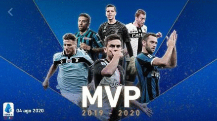 意甲赛季评选：迪巴拉荣膺MVP因莫比莱当选最佳前锋
