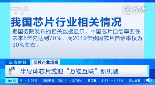 国务院：芯片自给率未来5年要达70% 去年仅为30%