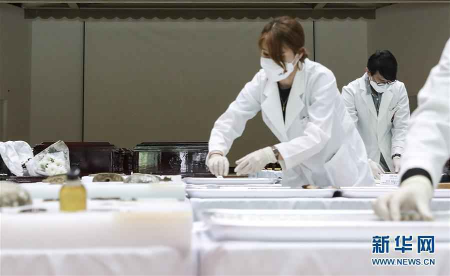 第七批在韩中国人民志愿军烈士遗骸装殓仪式在仁川举行