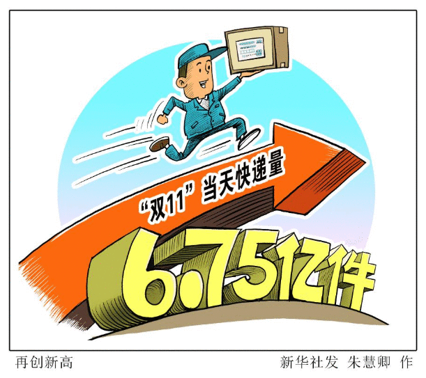 6.75亿件！“双11”当天快递量再创新高