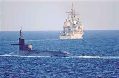 横行波斯湾的“佐治亚”号——美军巡航导弹核潜艇公开进入波斯湾