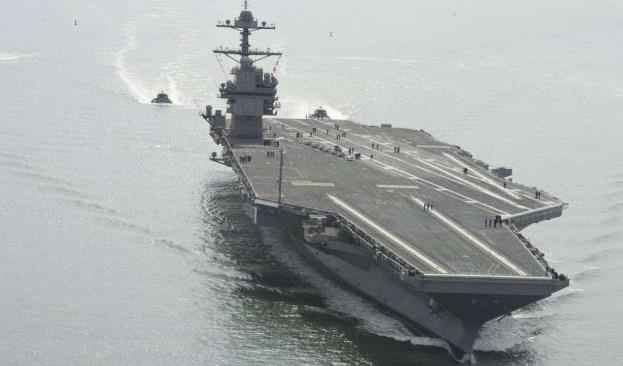 美媒：美军“福特”号航母完成交付后测试