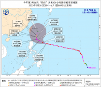 台风“玛娃”最新路径消息：将继续向西偏北方向移动 目前对浙江无直接影响